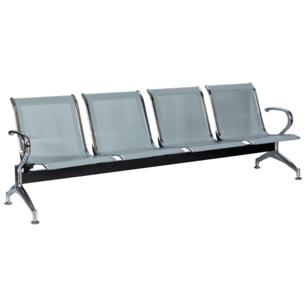 Посетителска пейка с 4 места Carmen CR-1030-4 - сребърна Посетителска пейка с 4 места Carmen CR-1030-4 - сребърна