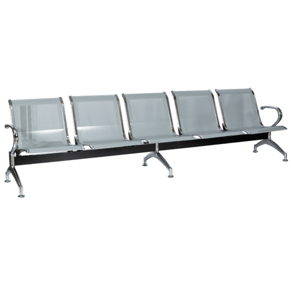 Посетителска пейка с 5 места Carmen CR-1030-5 - сребърна Посетителска пейка с 5 места Carmen CR-1030-5 - сребърна