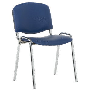 Посетителски стол Carmen 1135-1 LUX - тъмносин SC