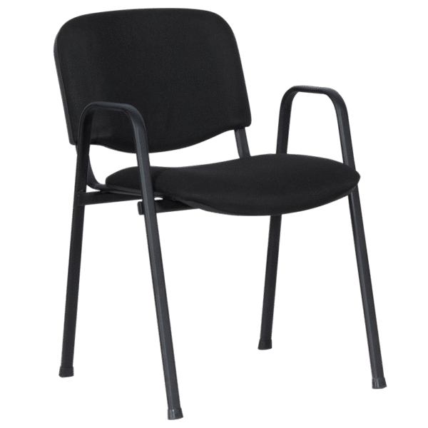 Посетителски стол Carmen 1137 LUX - черен