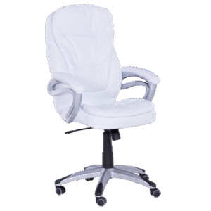 Президентски офис стол Carmen 6156 - бял