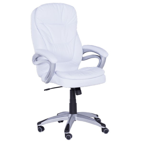 Президентски офис стол Carmen 6156 - бял