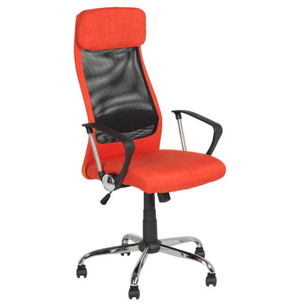 Президентски офис стол Carmen 6183 - оранжев Президентски офис стол Carmen 6183 - оранжев