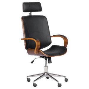 Президентски офис стол Carmen 6401 - орех - черно