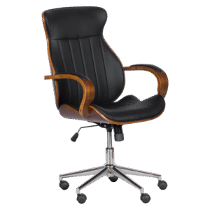 Президентски офис стол Carmen 6402 - орех - черно