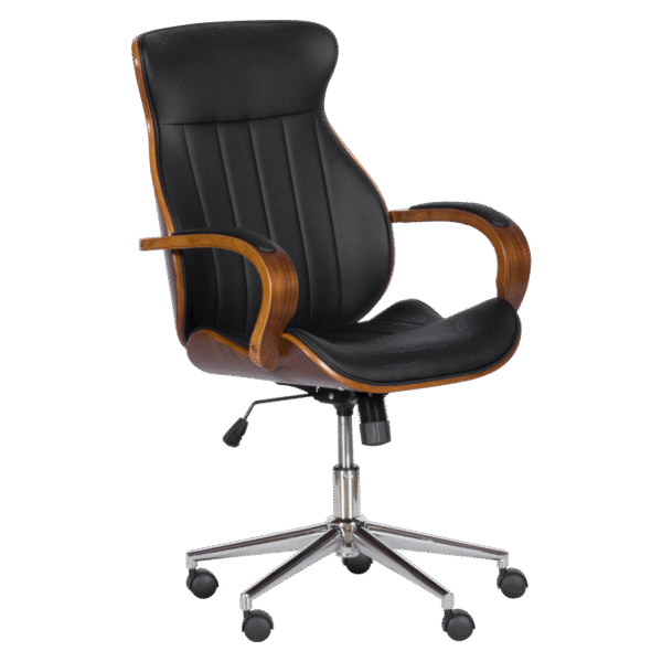 Президентски офис стол Carmen 6402 - орех - черно