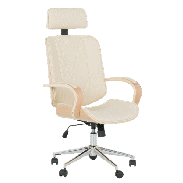 Президентски офис стол Carmen 6404 - бук-крем