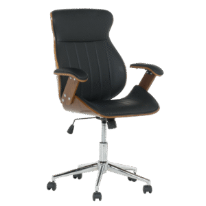 Президентски офис стол Carmen 6408 - орех-черен