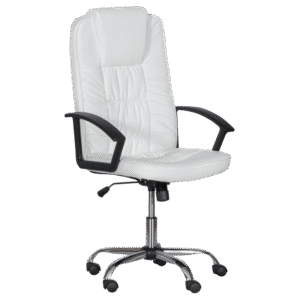 Президентски офис стол Carmen 6681 - бял