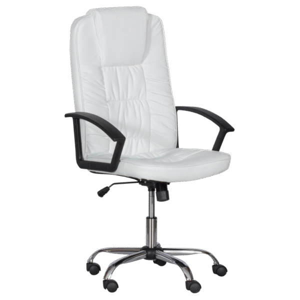 Президентски офис стол Carmen 6681 - бял