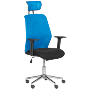 Президентски офис стол Carmen 7535-1 - синьо - черен