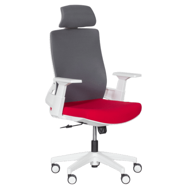 Президентски офис стол Carmen 7546 - червен - сив Президентски офис стол Carmen 7546 - червен - сив