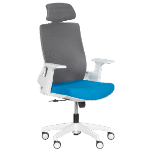 Президентски офис стол Carmen 7546 - син-сив