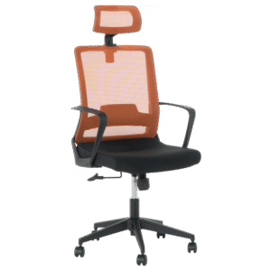 Президентски офис стол Carmen 7562 - черно - оранжево