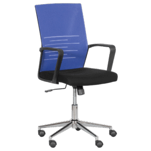 Работен офис стол Carmen 7041-1- черен - син