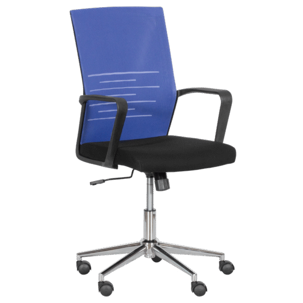 Работен офис стол Carmen 7041-1- черен - син Работен офис стол Carmen 7041-1- черен - син