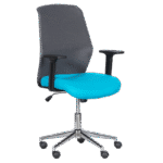 Работен офис стол Carmen 7047-1 - сив-син