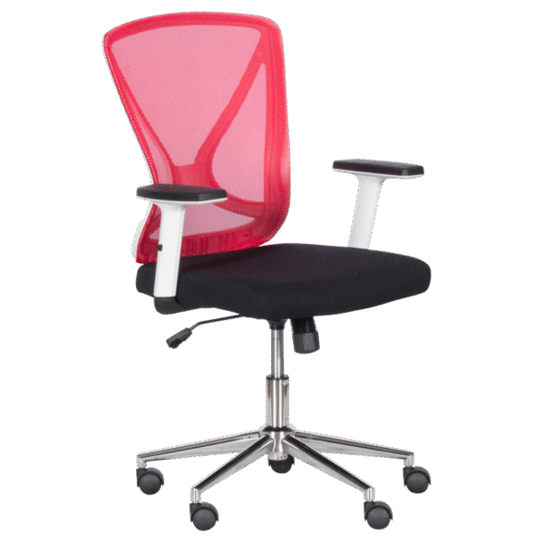 Работен офис стол Carmen 7049 - червен - черен