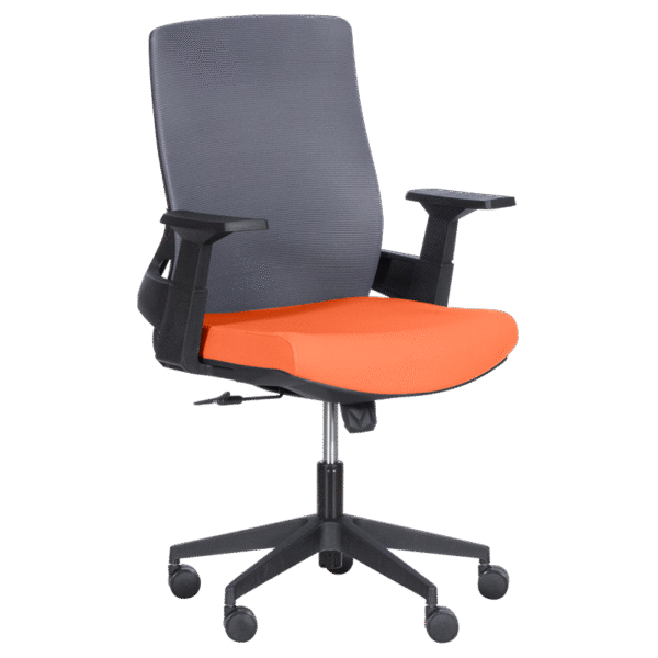 Работен офис стол Carmen 7545 - оранжев-сив Работен офис стол Carmen 7545 - оранжев-сив