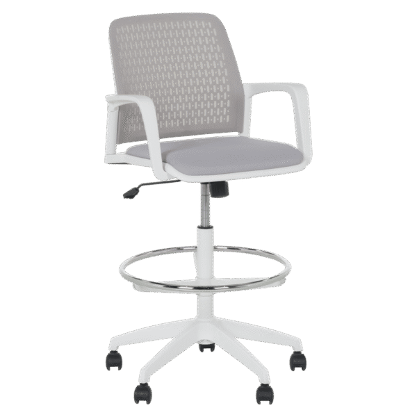 Работен офис стол Carmen 7556 W - светлосив