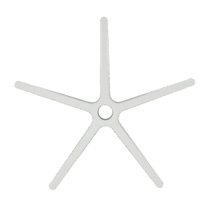 Звезда за офис стол - 300 мм - полипропилен - бяла