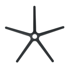 Звезда за офис стол - 300 мм - полипропилен - черна