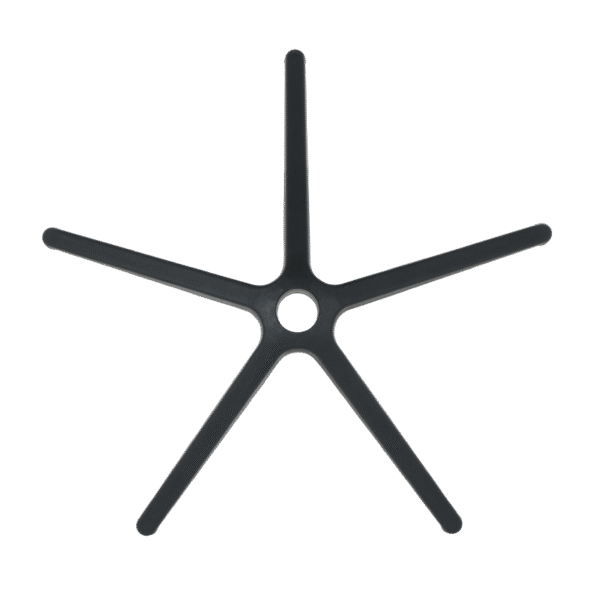 Звезда за офис стол - 300 мм - полипропилен - черна