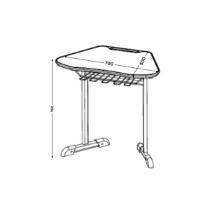 Ученическа модулна маса ТРАПЕЦ > Училища>Училищни маси - Image 4